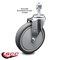 Service Caster 6 Inch Thermoplastic Rubber Wheel Swivel 12mm Threaded Stem Caster SCC SCC-TS20S614-TPRB-M1215 - alternate 4